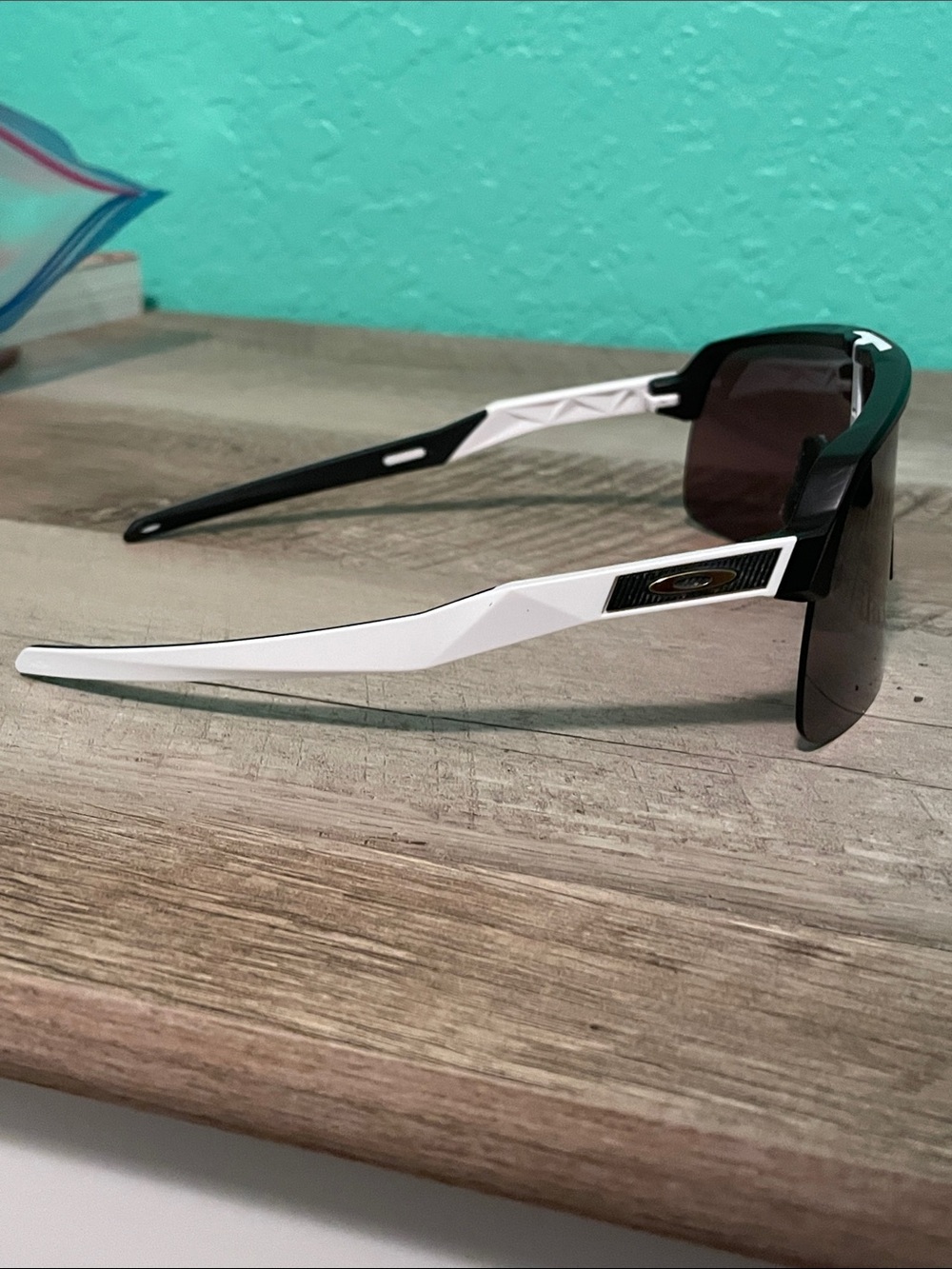 Oakley Sutro Lite with Prizm Shield-Style Sunglasses in Black and White - Picture 7 of 11